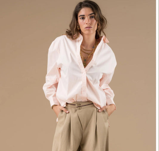 Daria chemisier rose