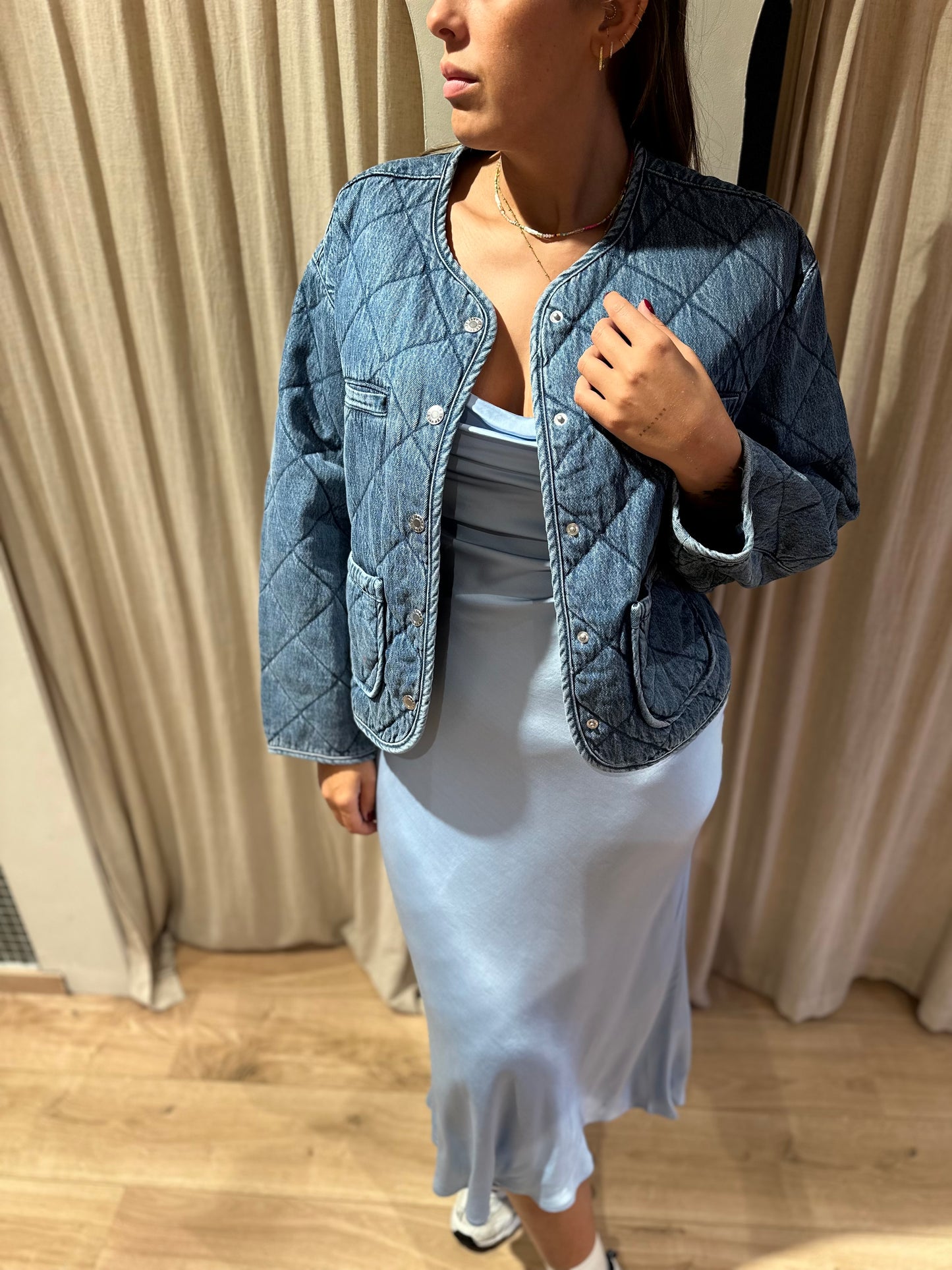 Margo denim padded jacked