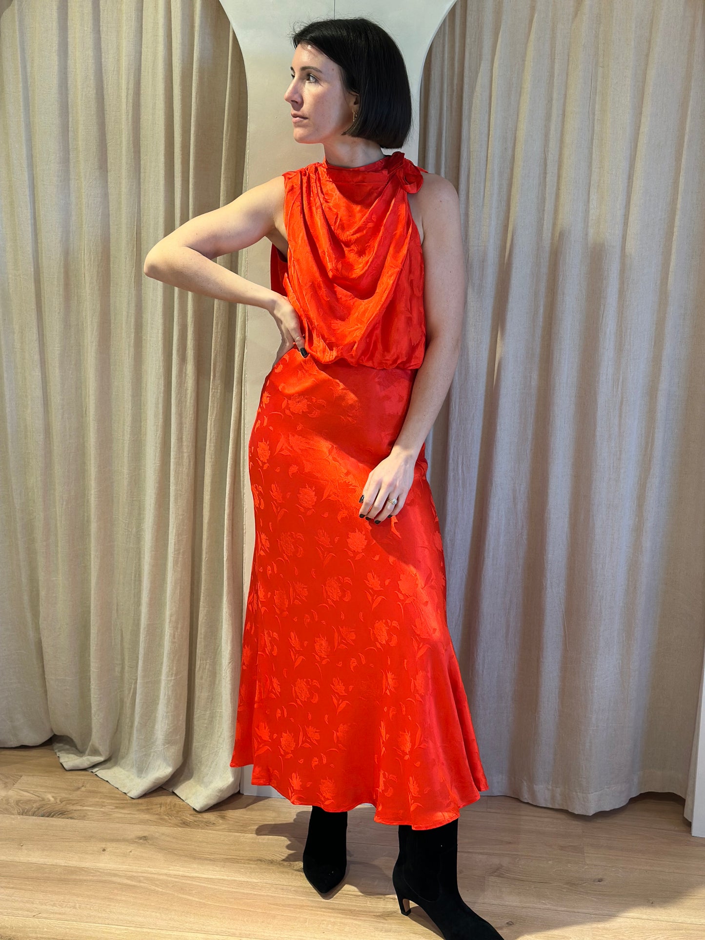 Robe nelcie - rouge