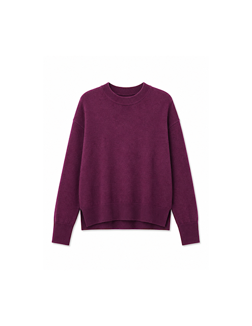 Pullover with slits Aurora - wine
