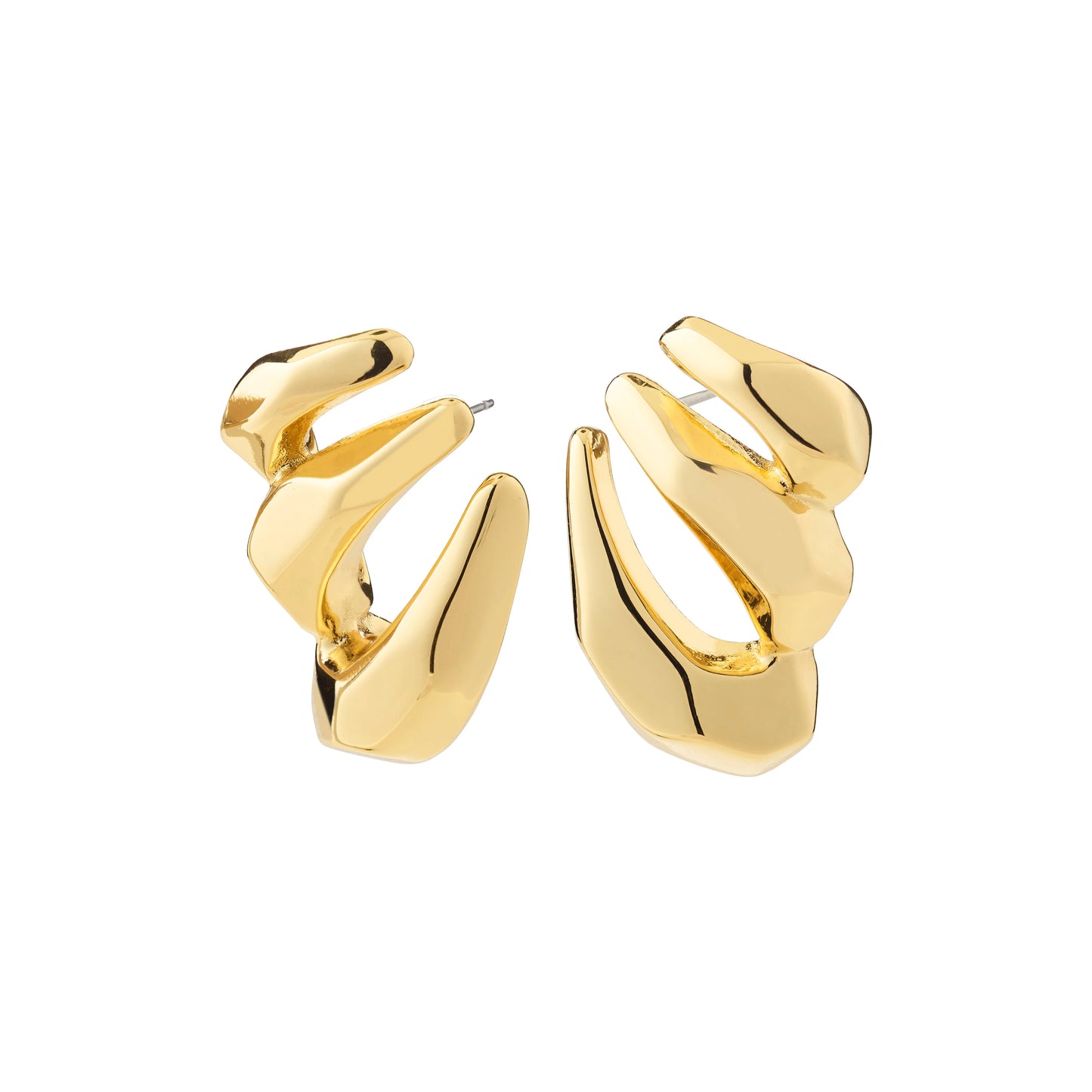 Boucles d'oreilles PRESENCE plaquées or