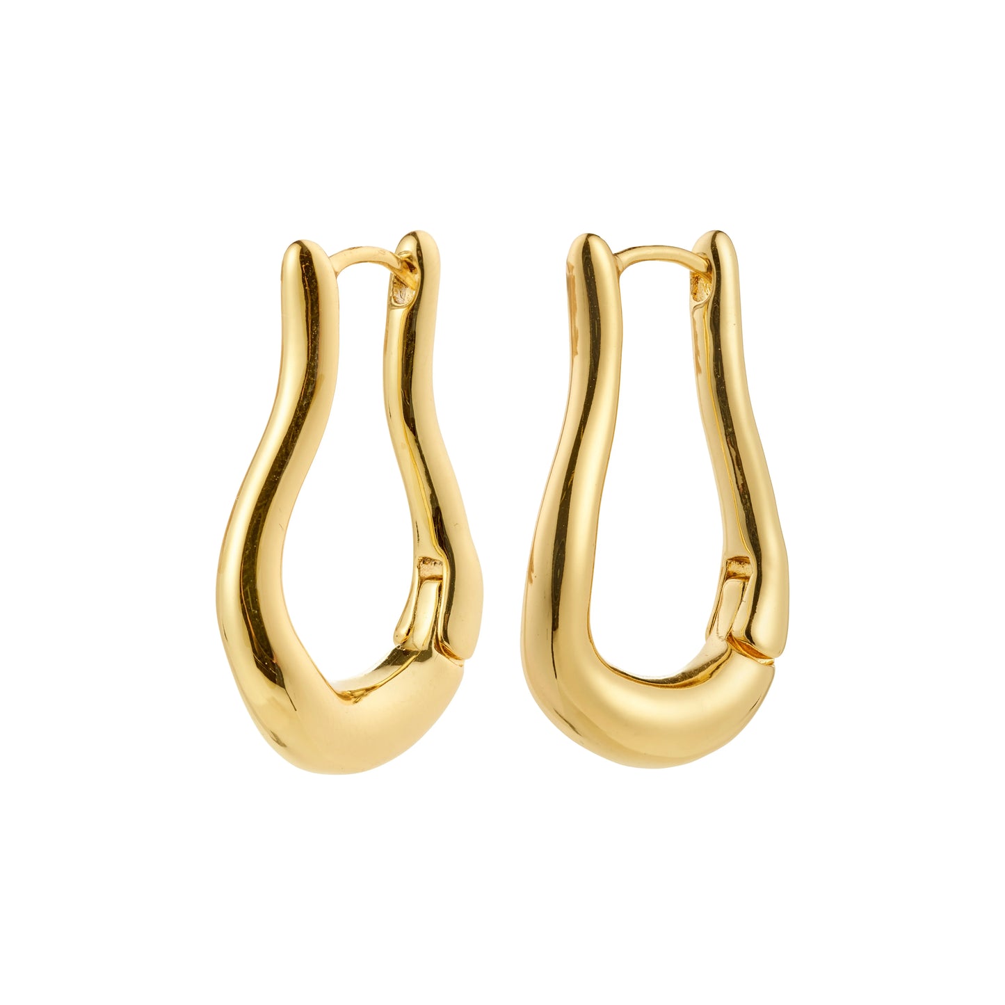 UNFOLD hoops gold-plated