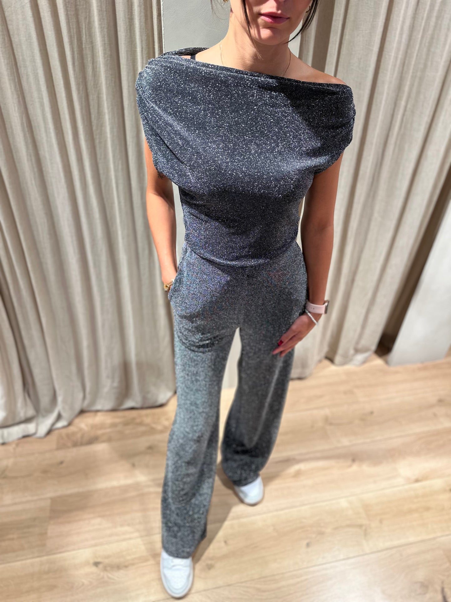 Pantalon true - argent
