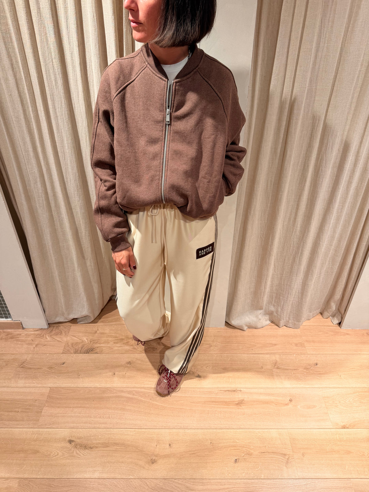 Tuck in sweat cardigan