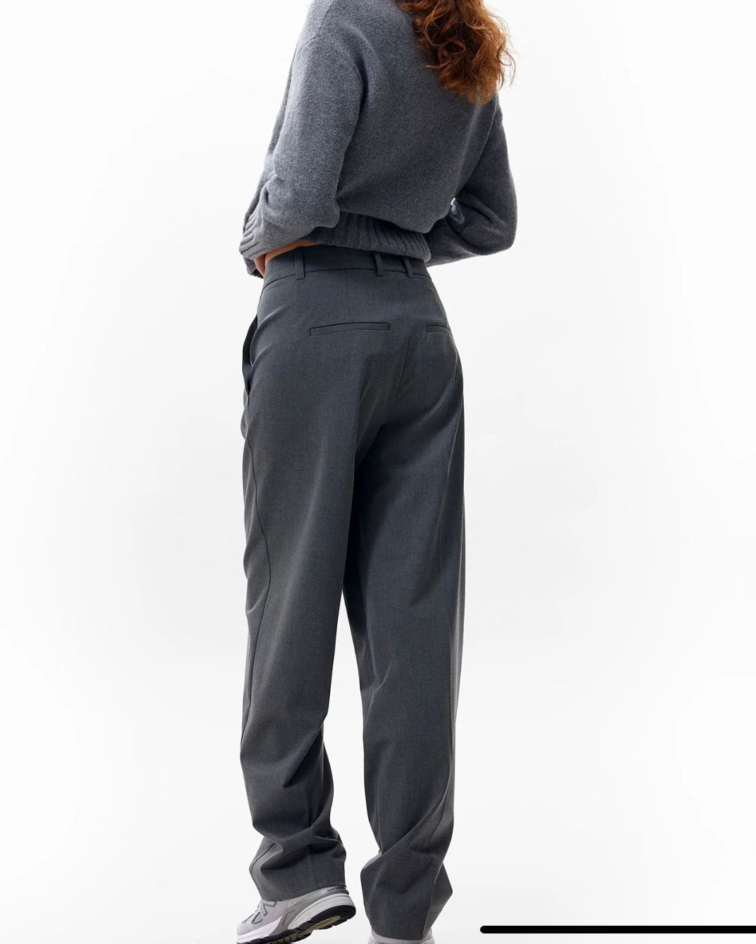tapered trousers - grey