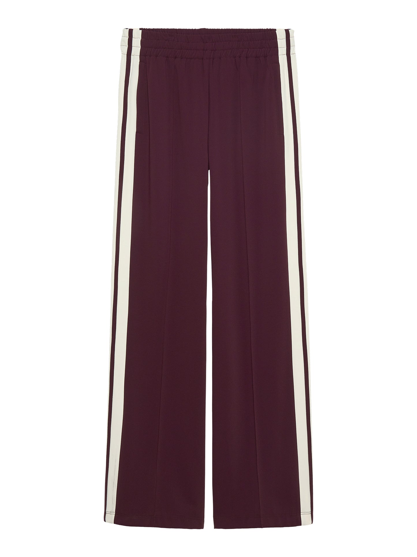 Side button tracksuit trousers - winestating