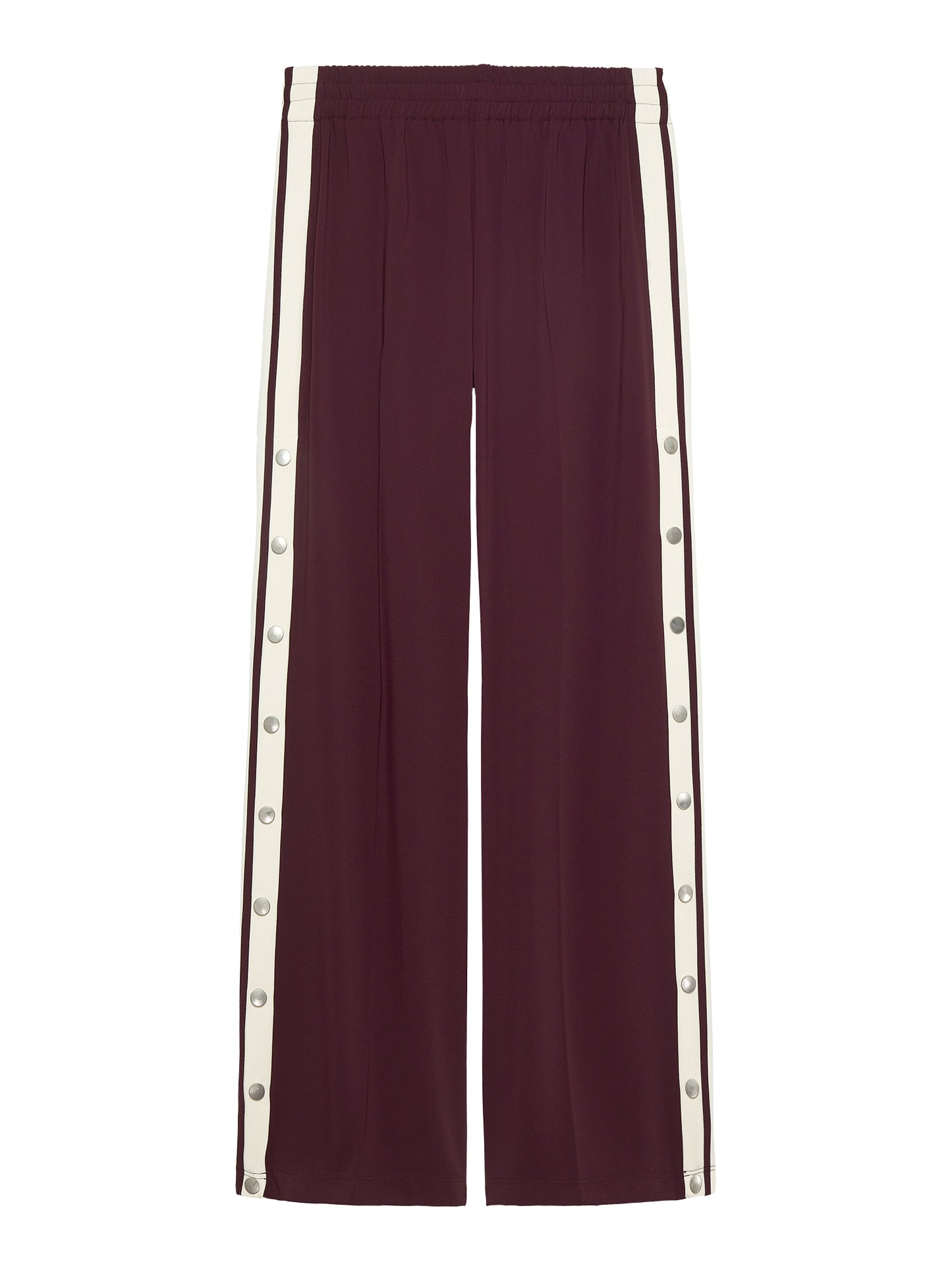 Side button tracksuit trousers - winestating