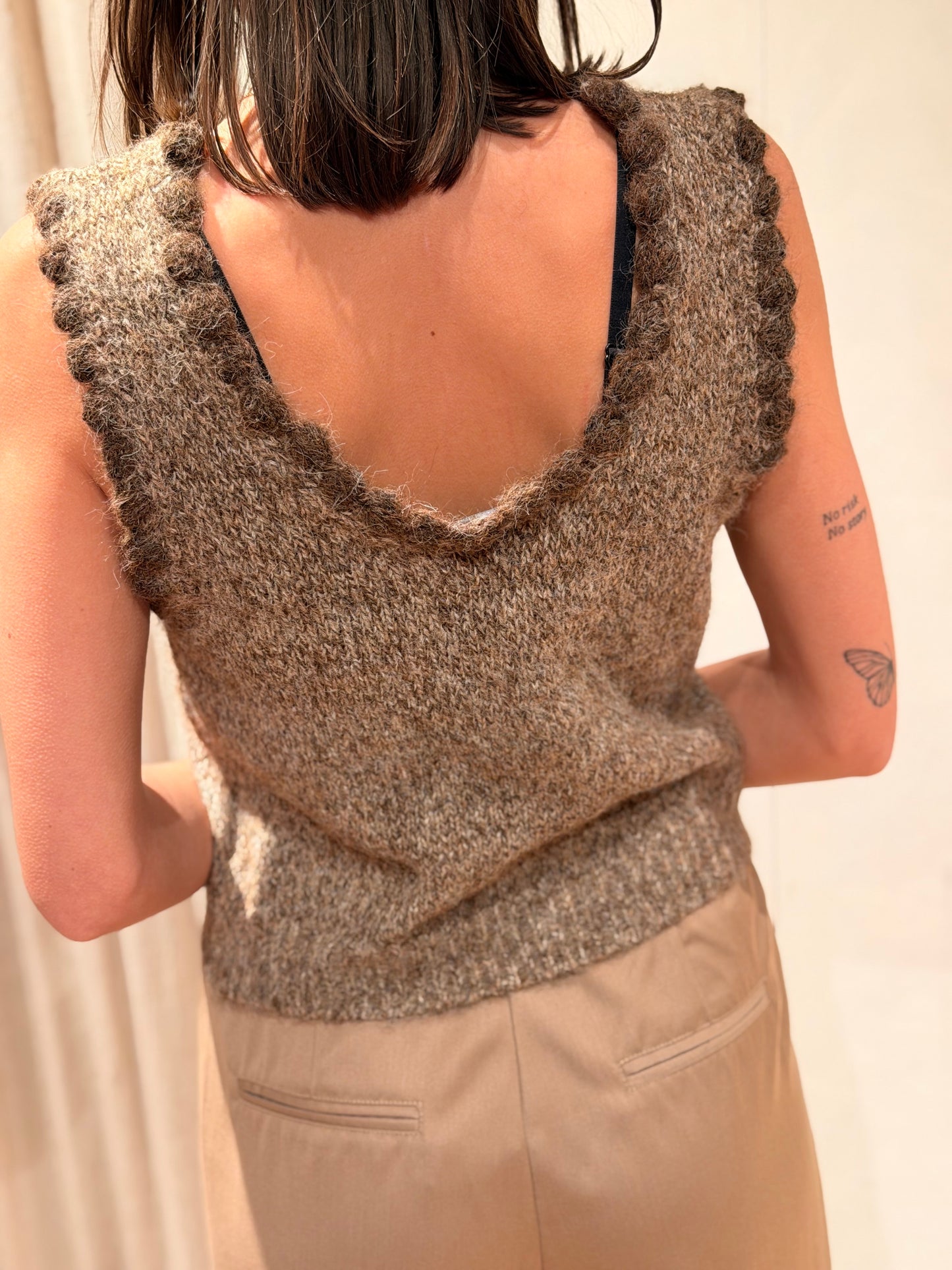 Pull-débardeur Mia - chocolat