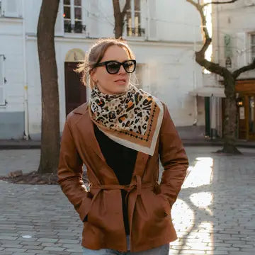 Foulard Léo beige