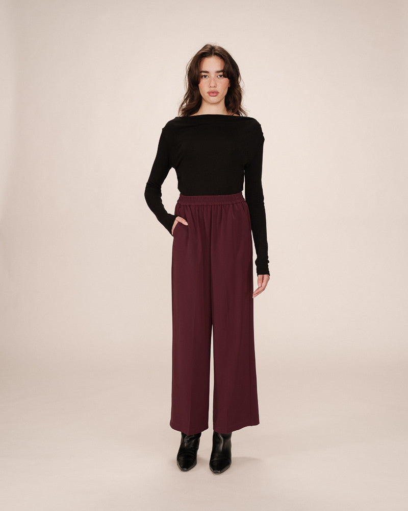 Pantalon noblesse - bordeaux