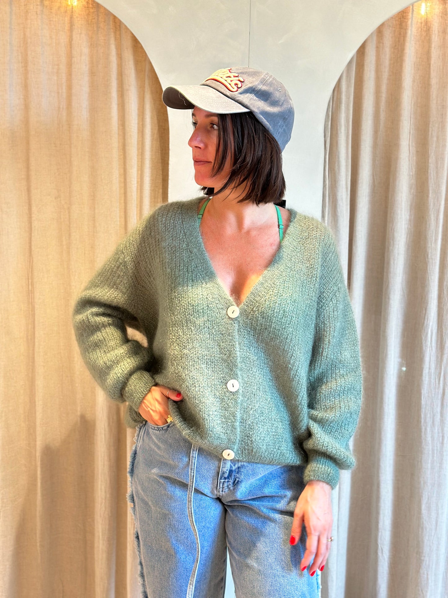 Gilet Henriette - vert