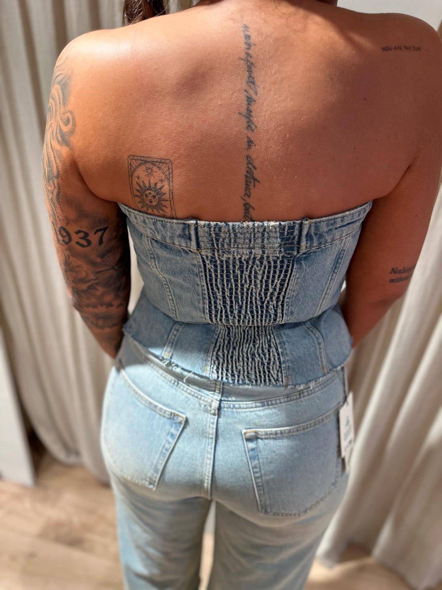 Top carli tube top - canyon light vintage