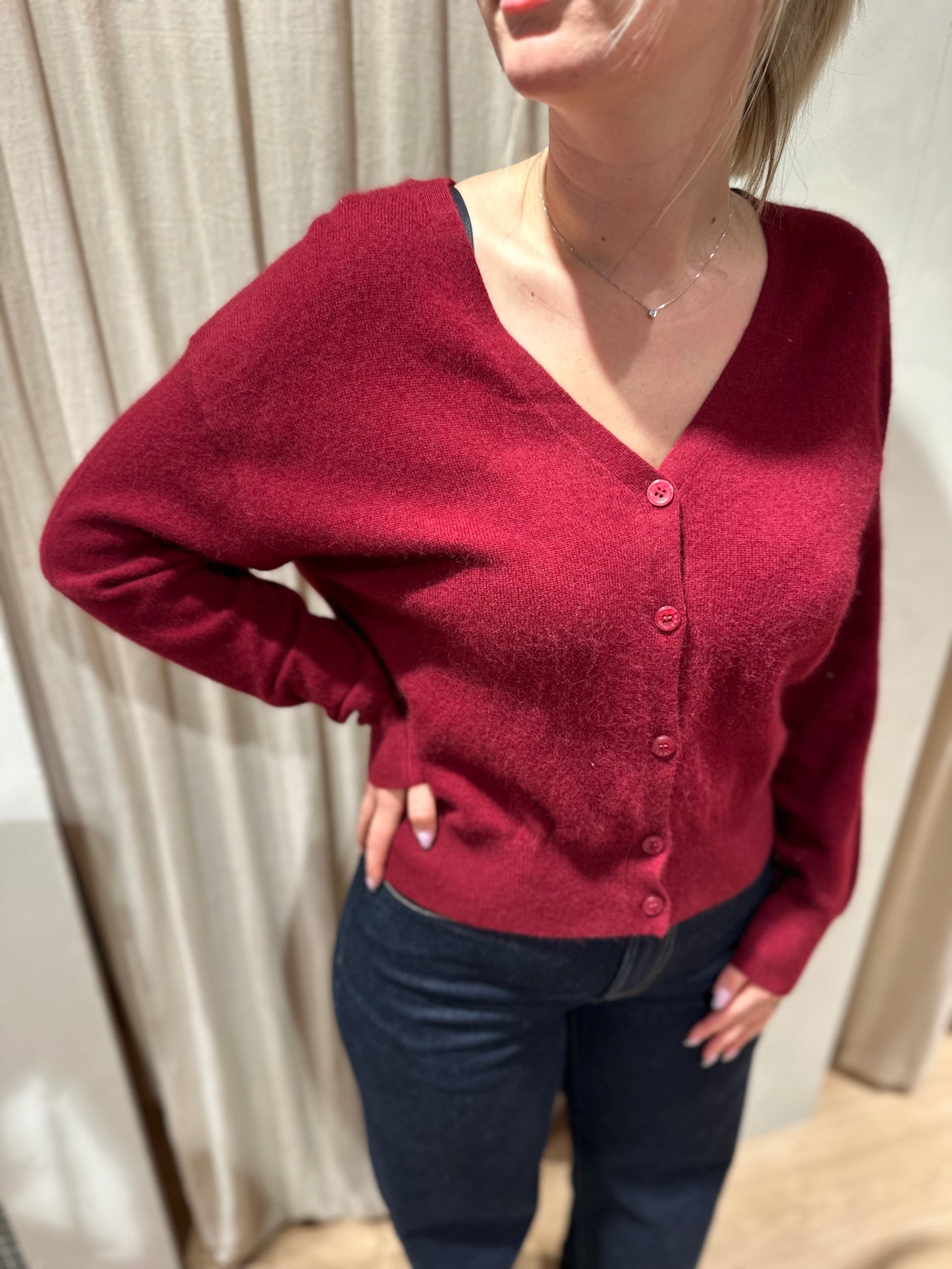 Cardigan Aspen - burgundy