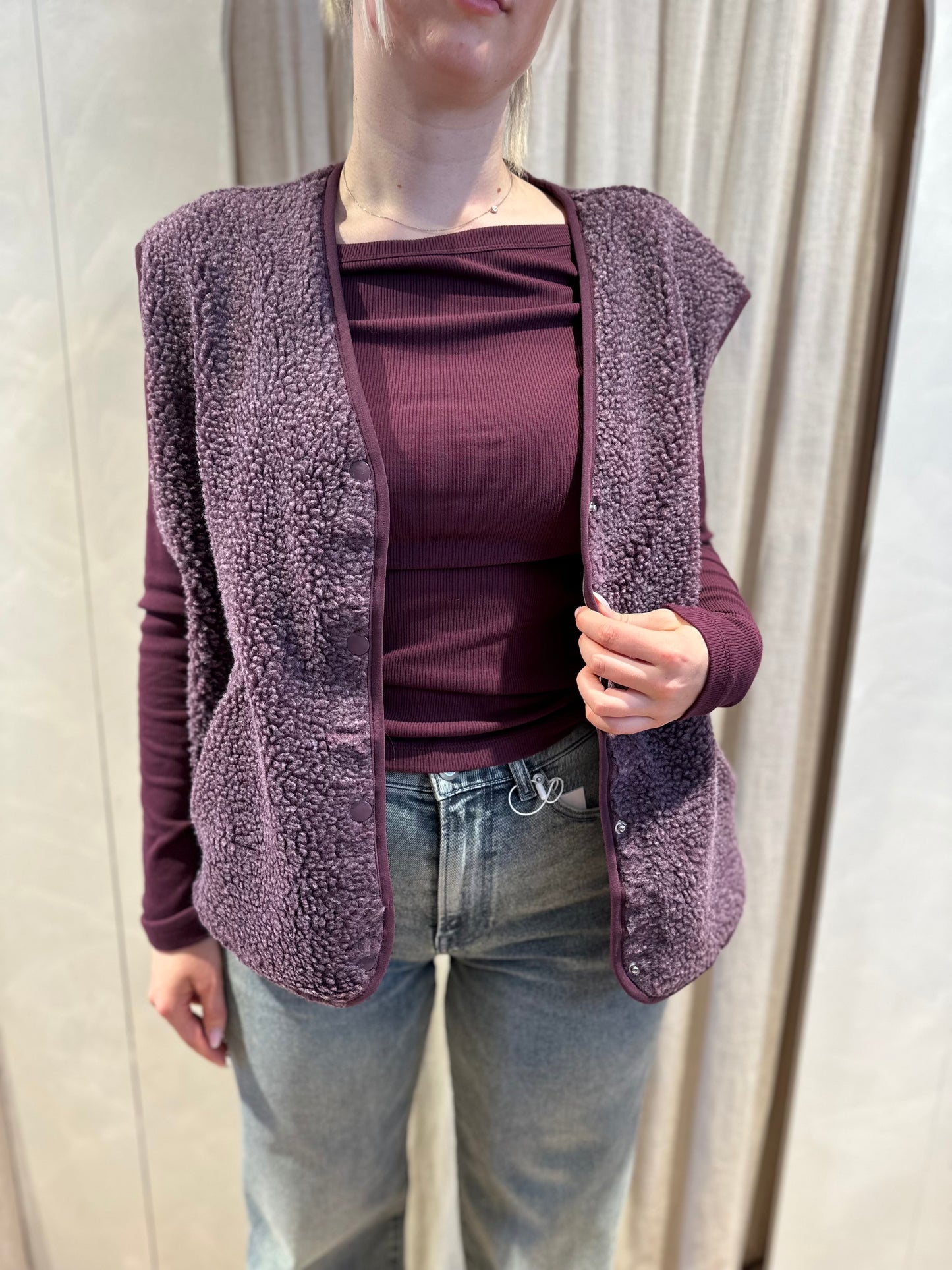 Teddy bodywramer - plum
