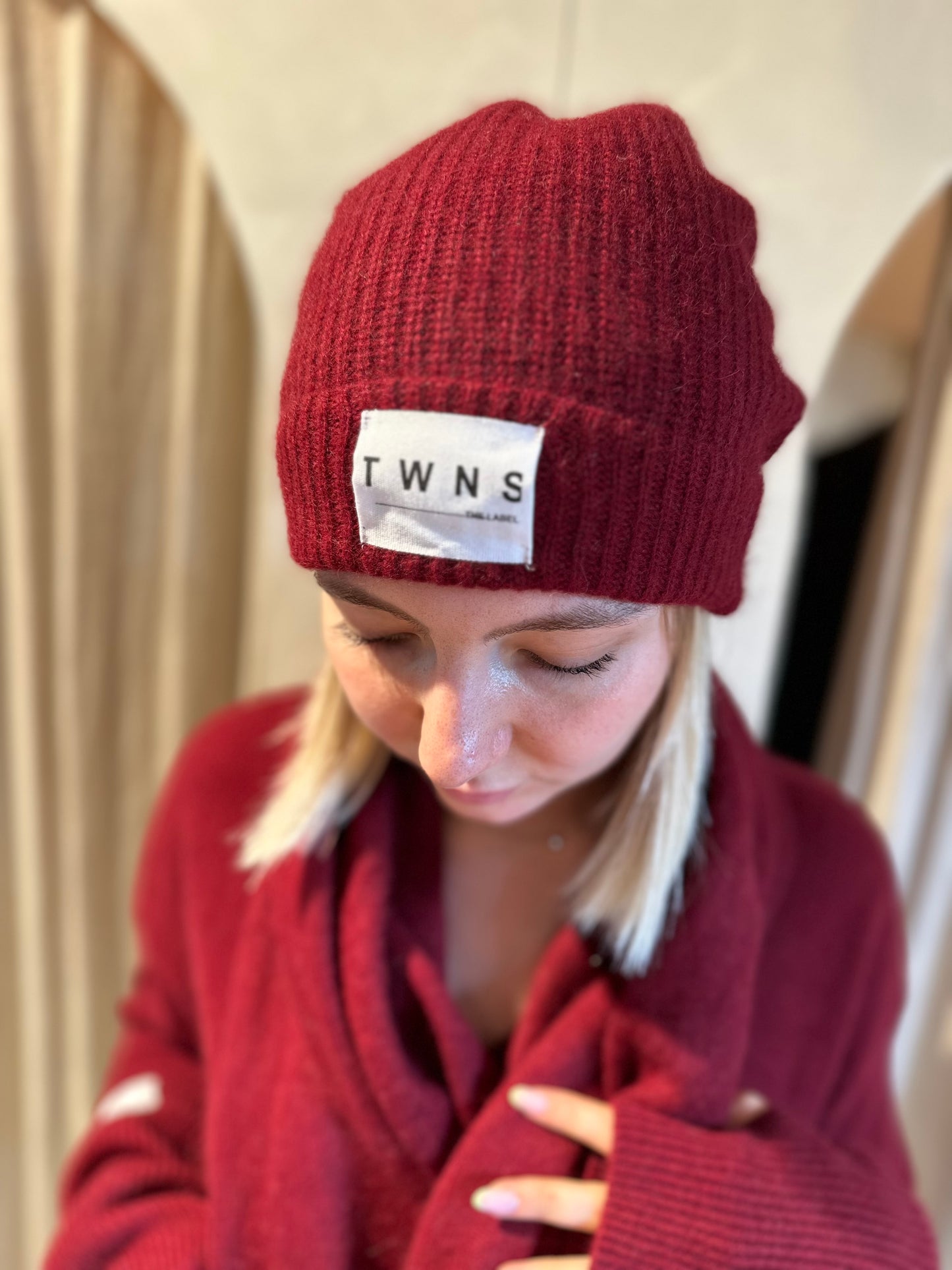 Bonnet littleton - burgundy