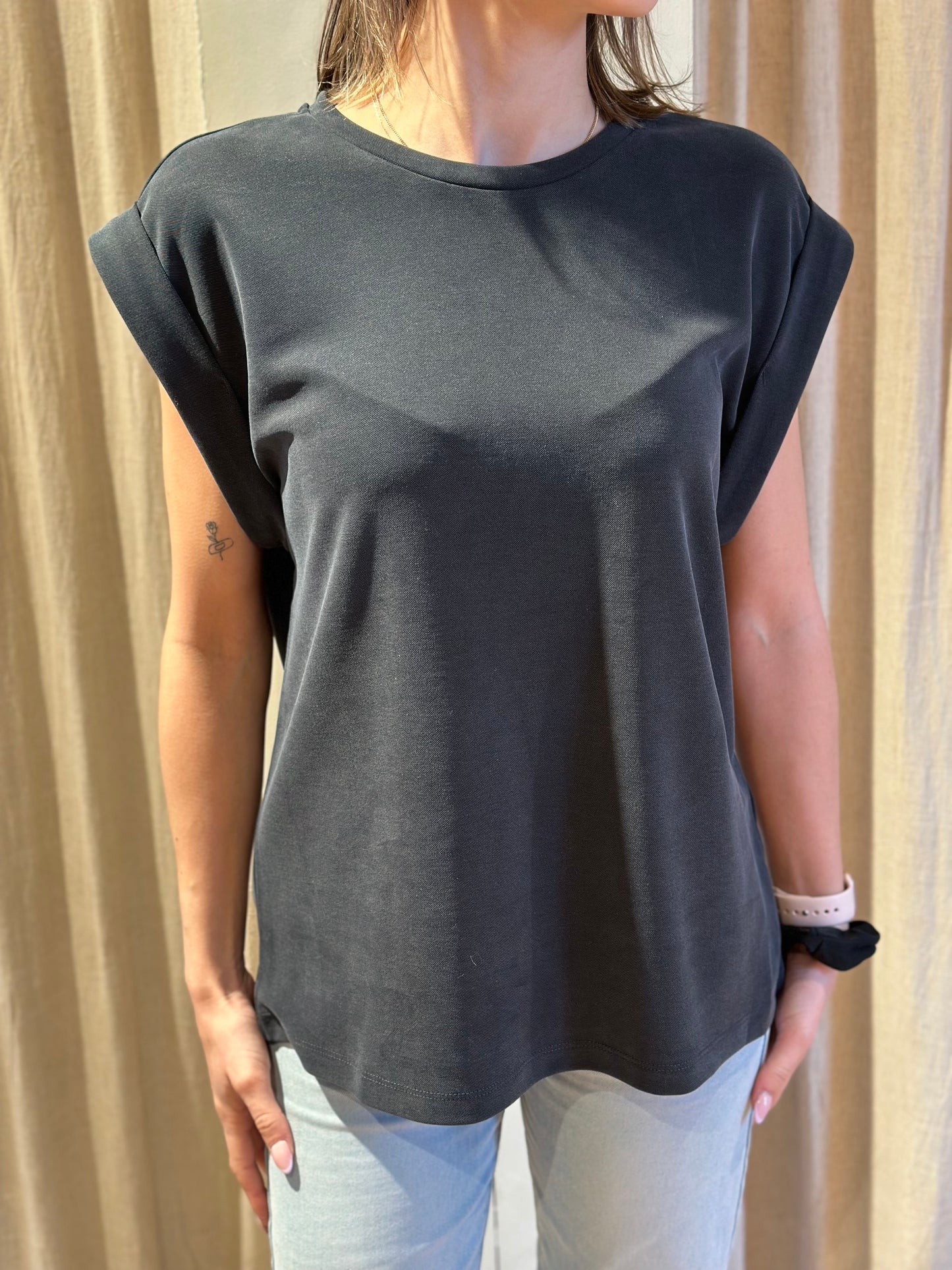 Amana short Bosko T-shirt - black