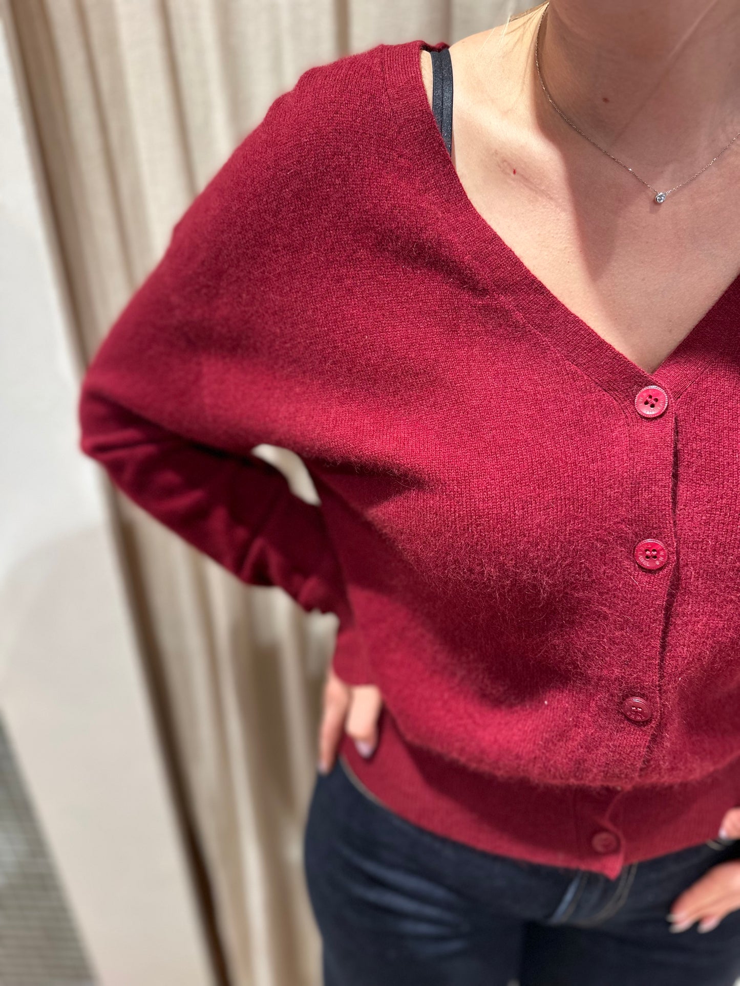 Cardigan Aspen - burgundy