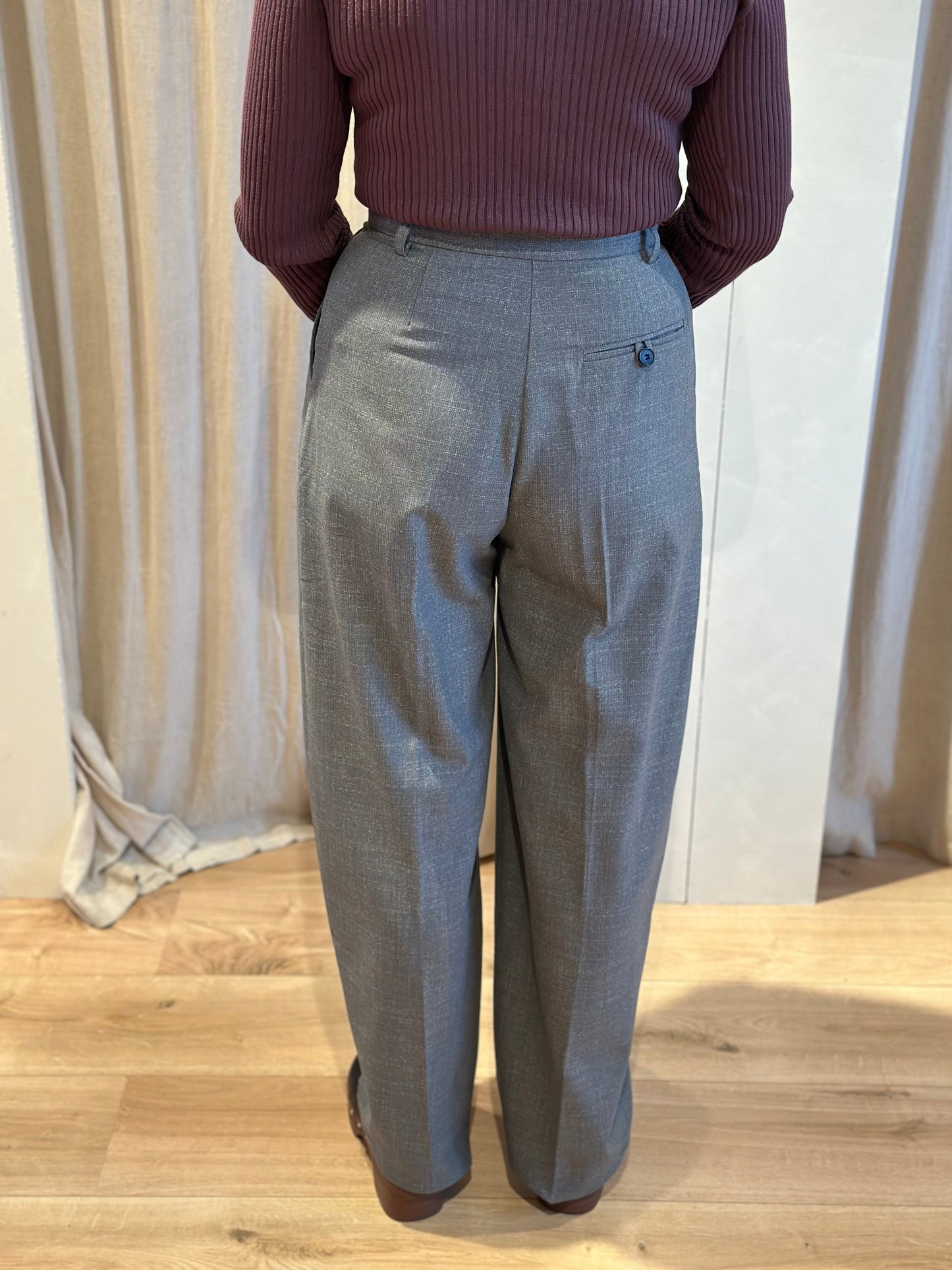Verona trousers - grey mélange