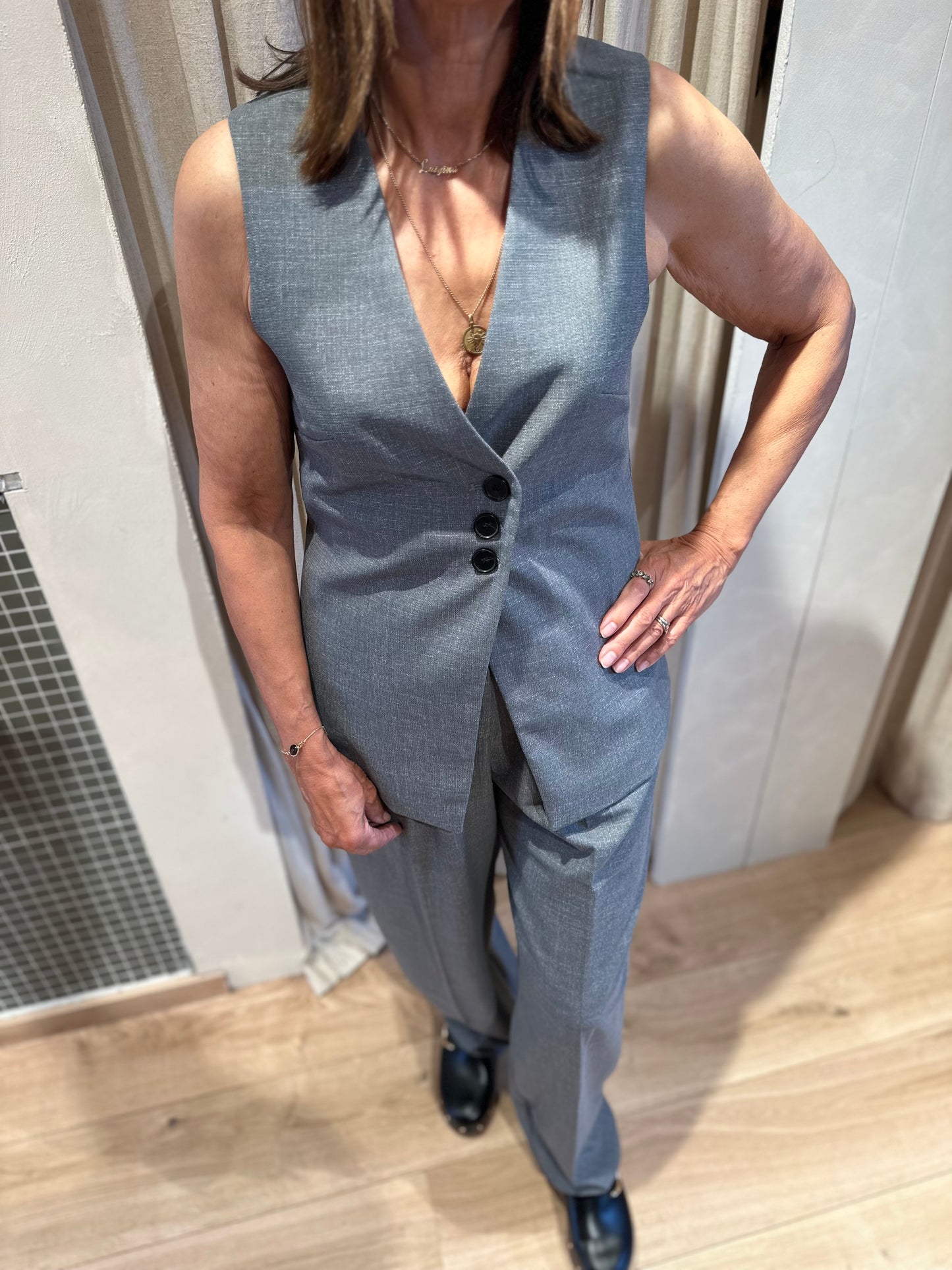 Vanessa vest - grey