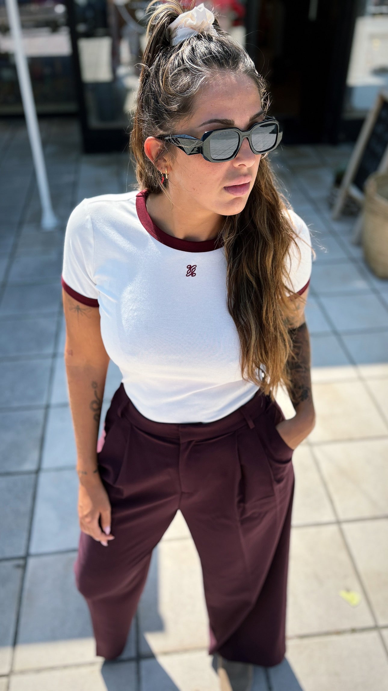 T-shirt sany - ecru