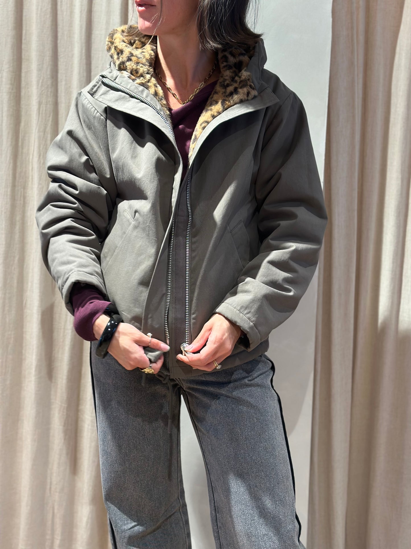 Veste guzmania - kaki