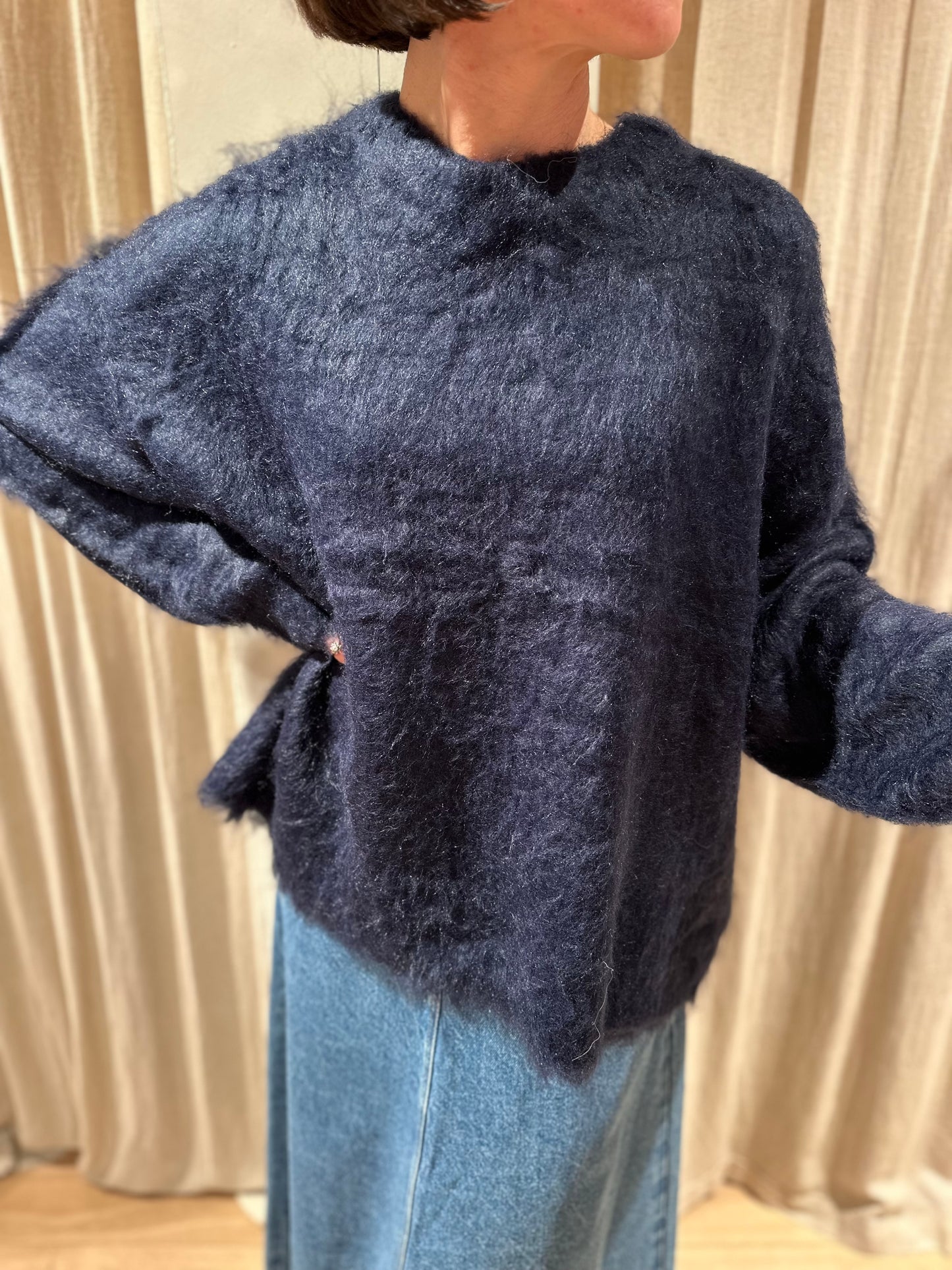Gillis brush knit - night Sky