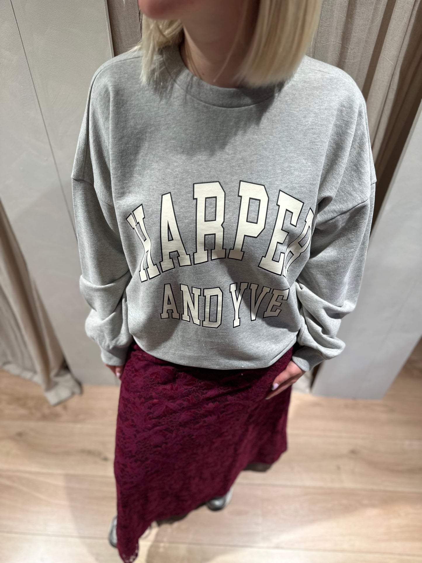 Varsity sw - grey mélange