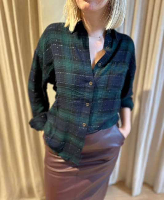 Chemise candy - carreaux vert