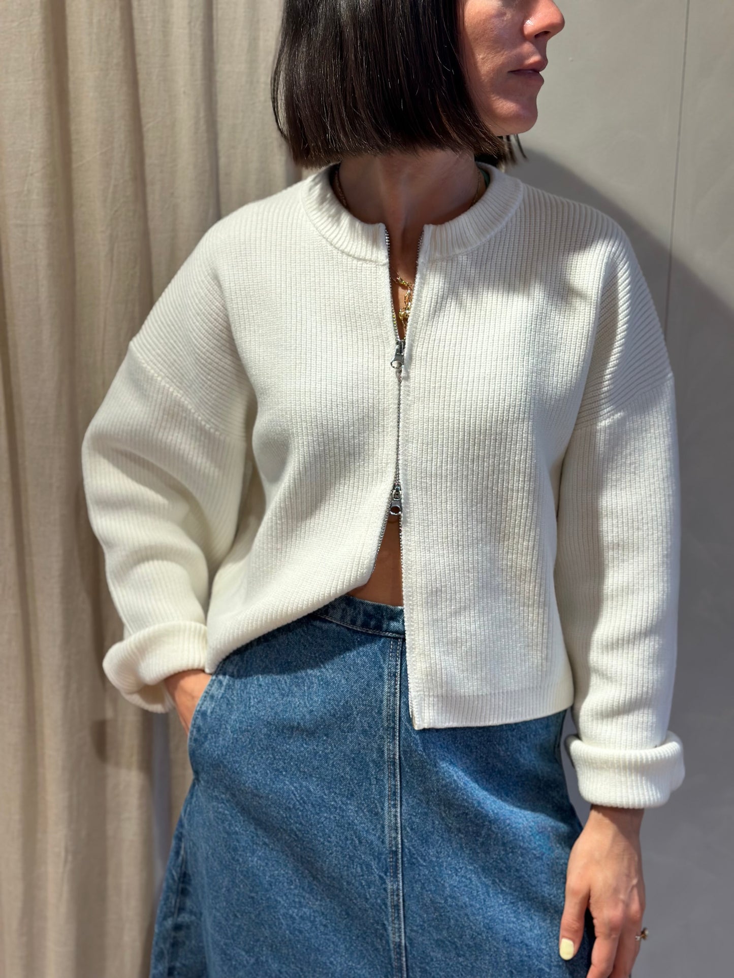 Illeana cardigan - White