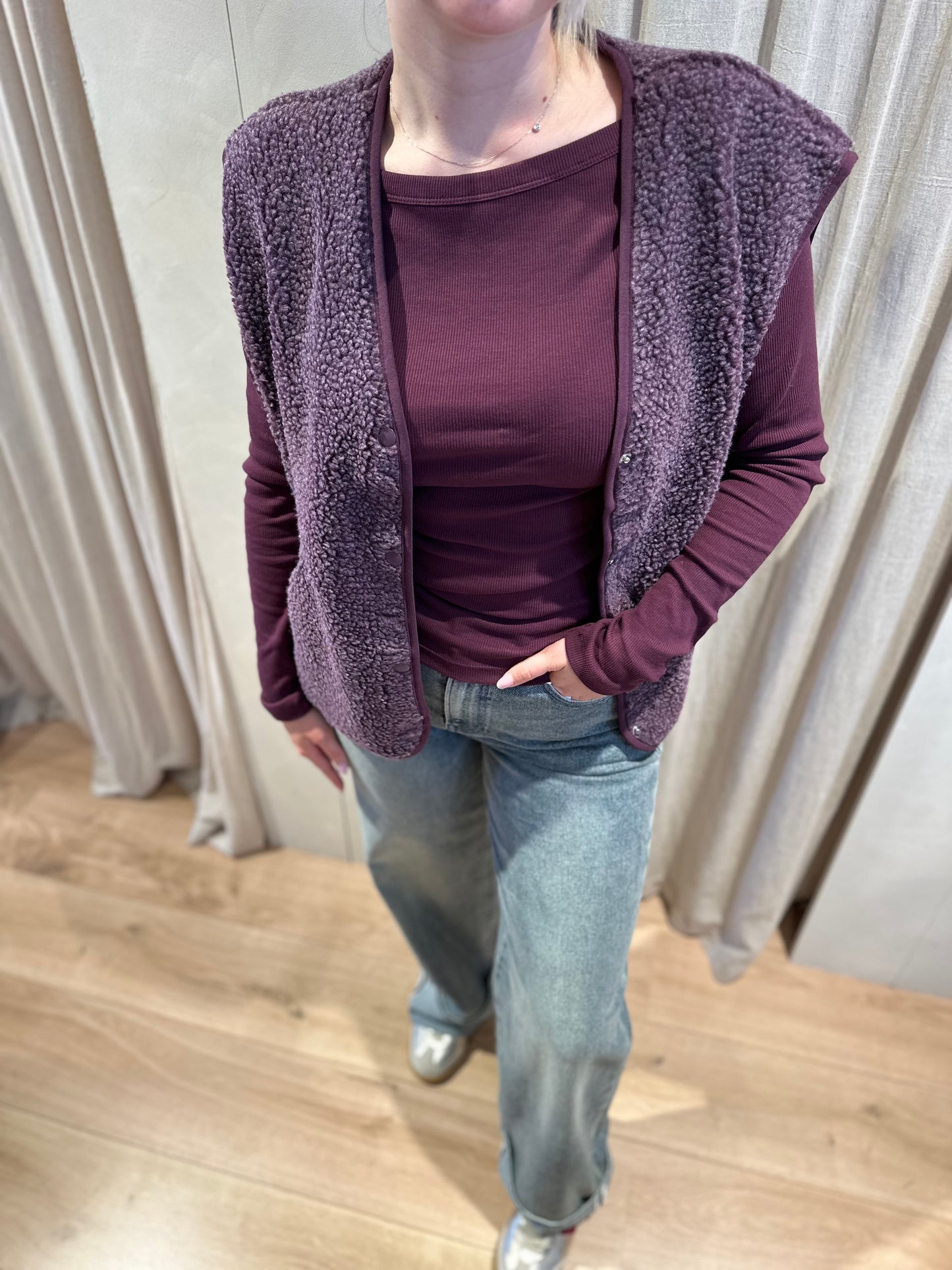 Teddy bodywramer - plum