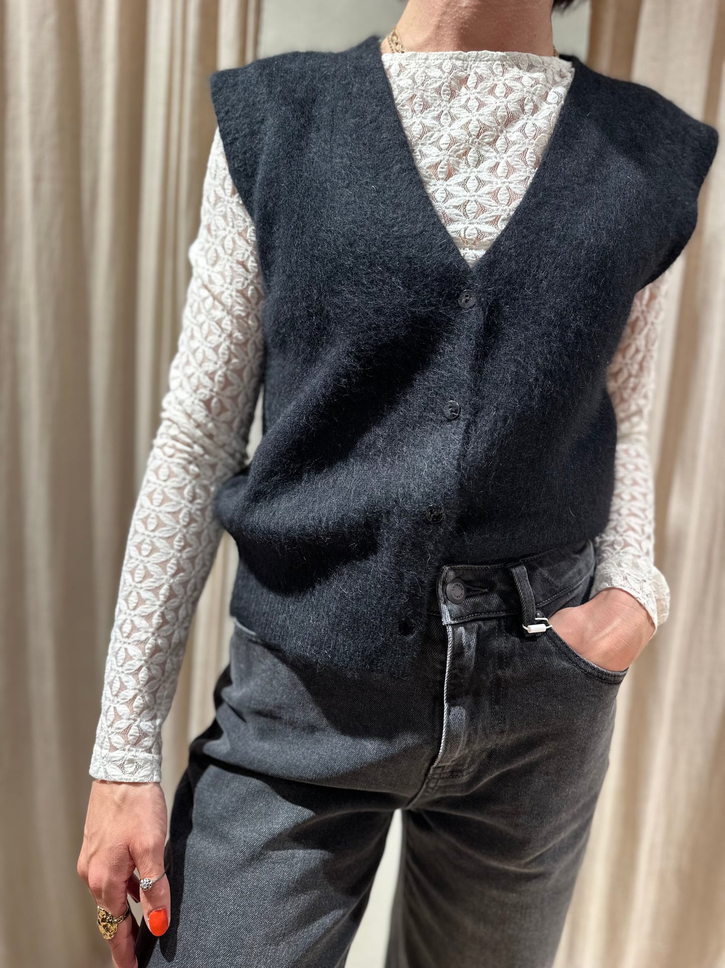 Gilet Anselme - noir