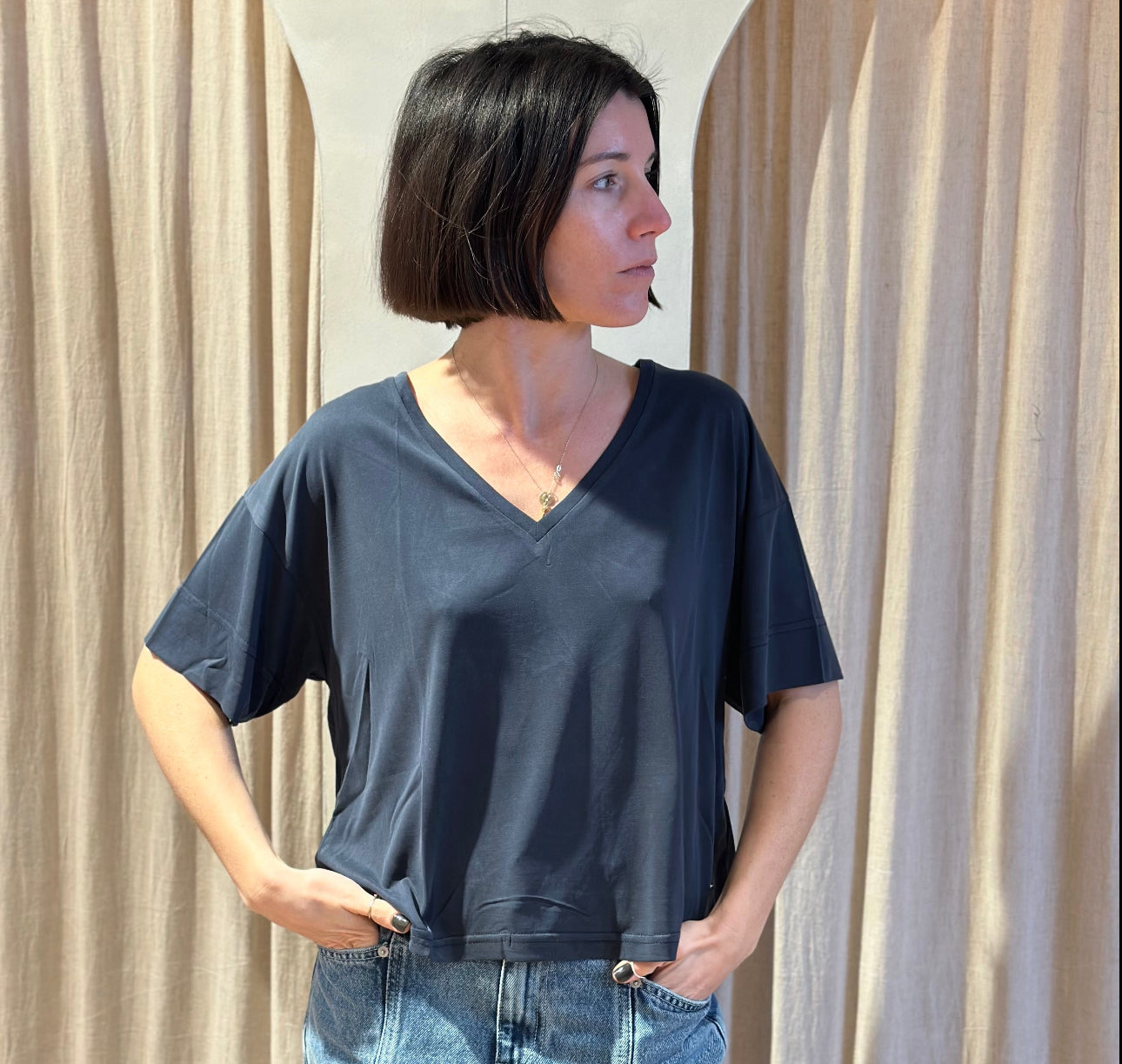 T-shirt anya - denim