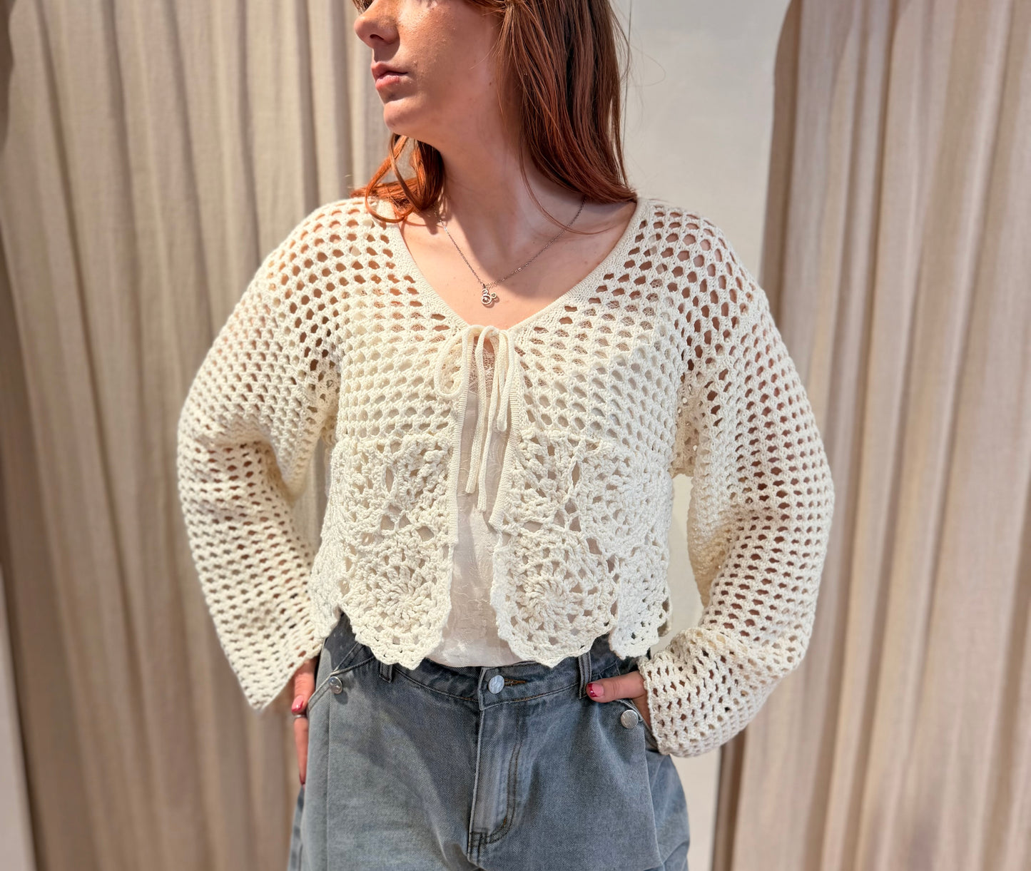 Jean cardigan