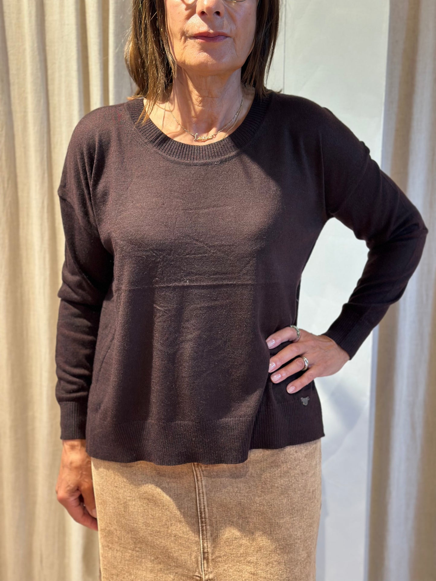 Pull ilsa - chocolat
