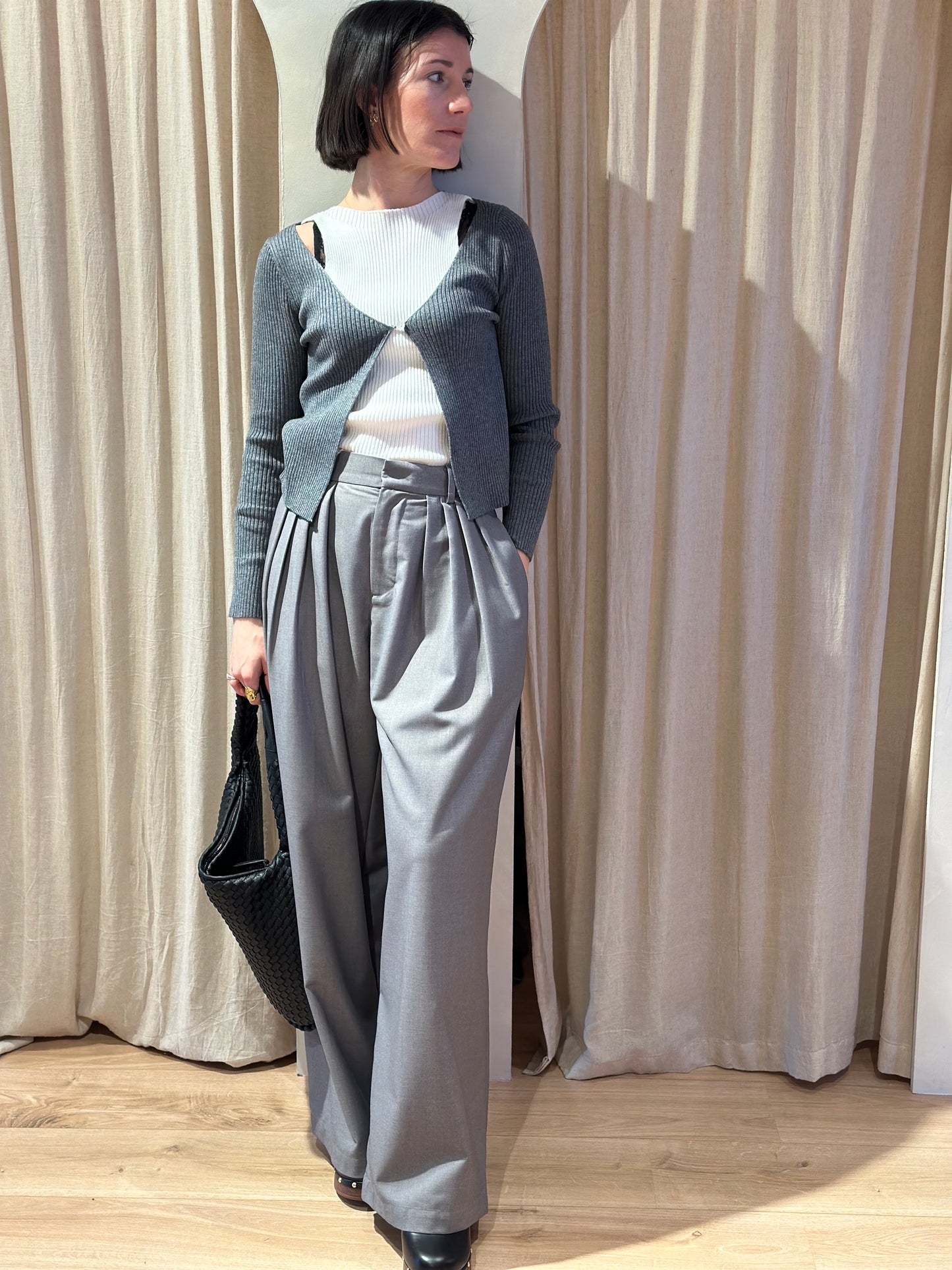 Top Maelys - gris