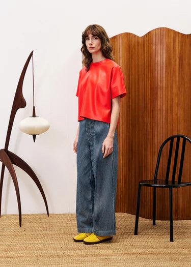 T-shirt Bazin -  rouge