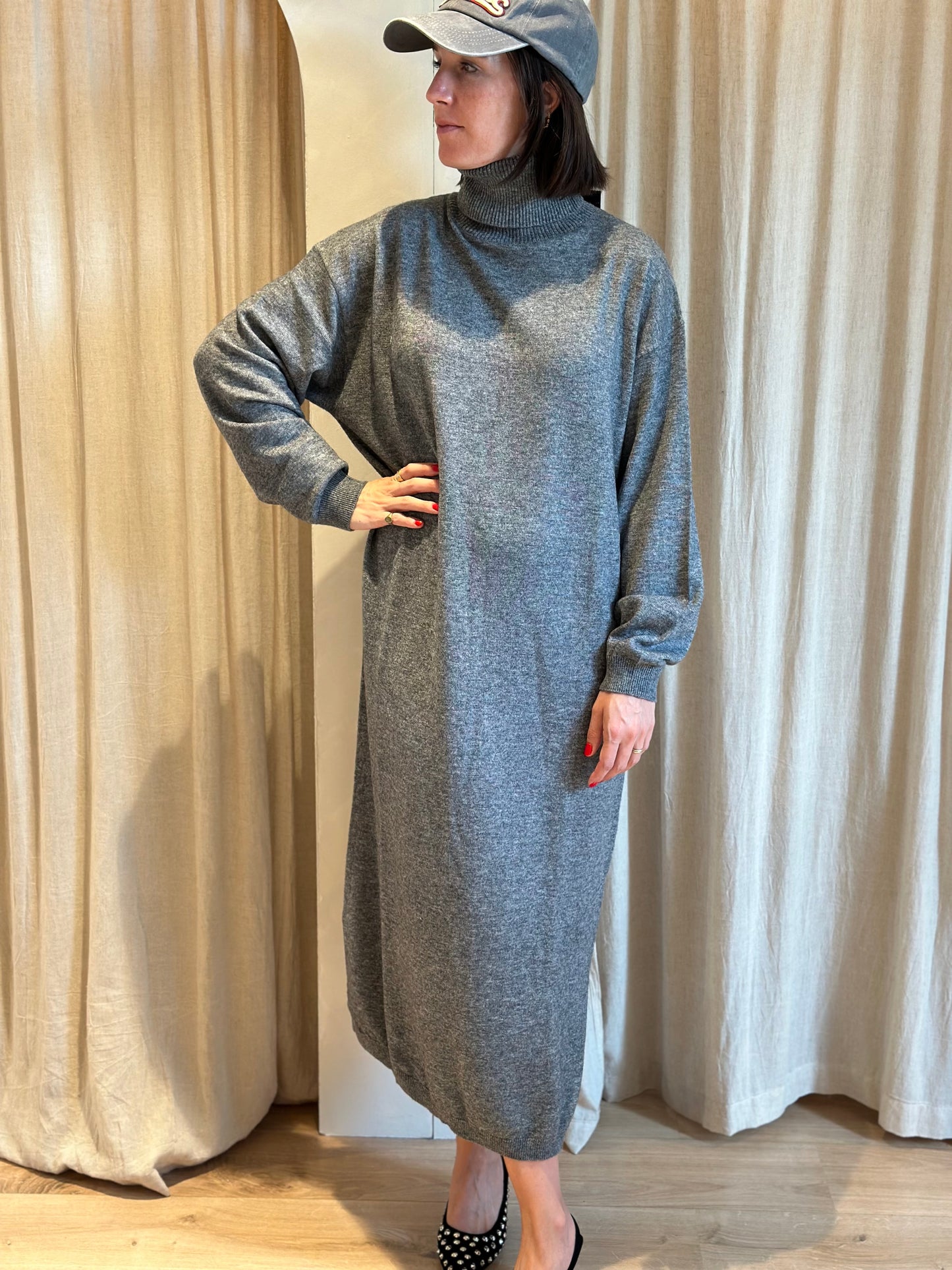 Robe longue Maurice - gris foncé