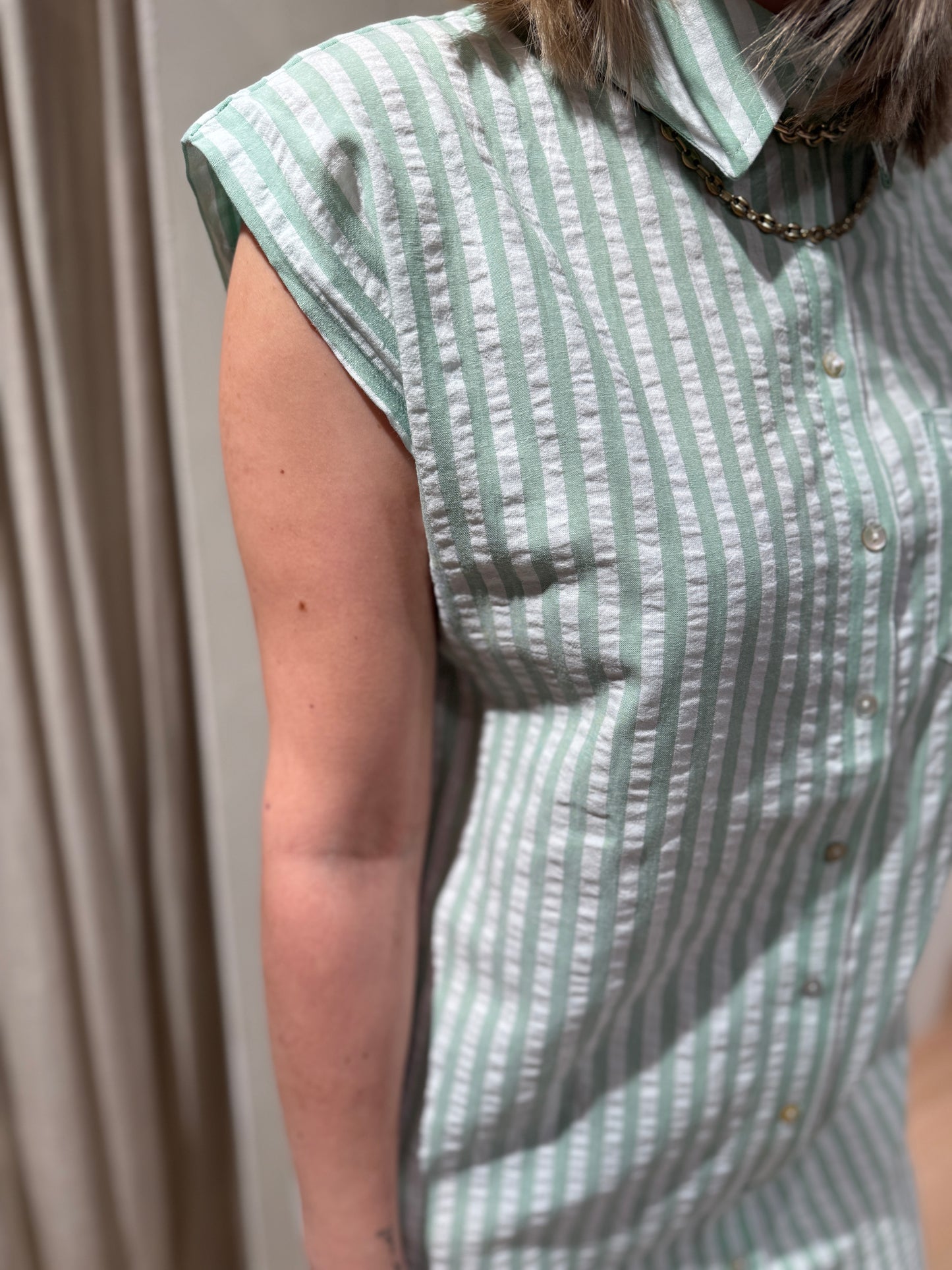 Robe Rayne - rayures vertes