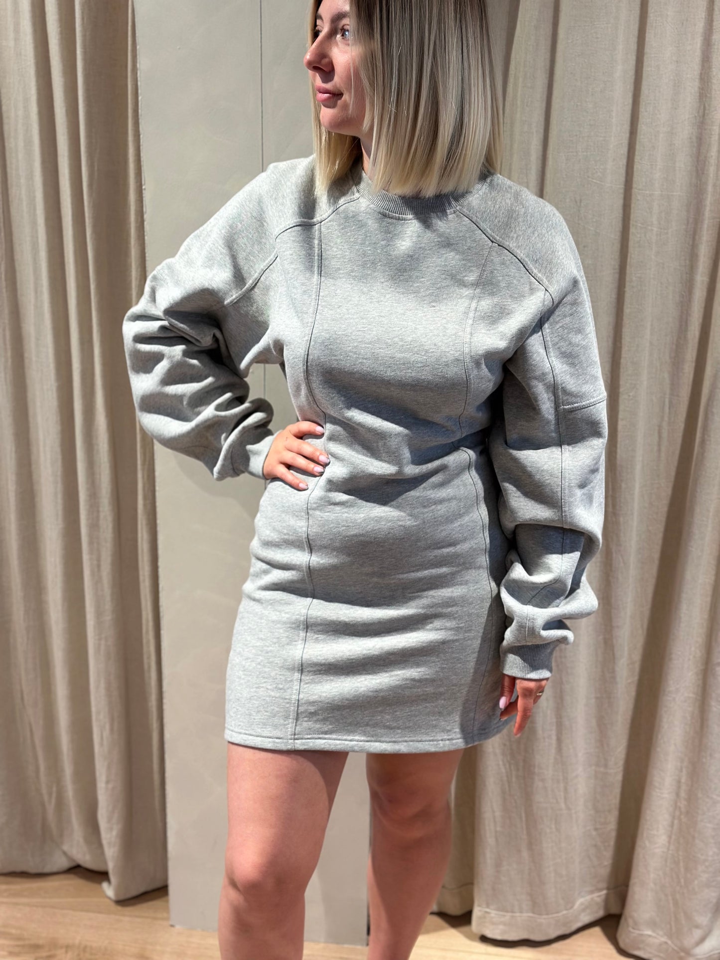Inaya dress - grey mélange