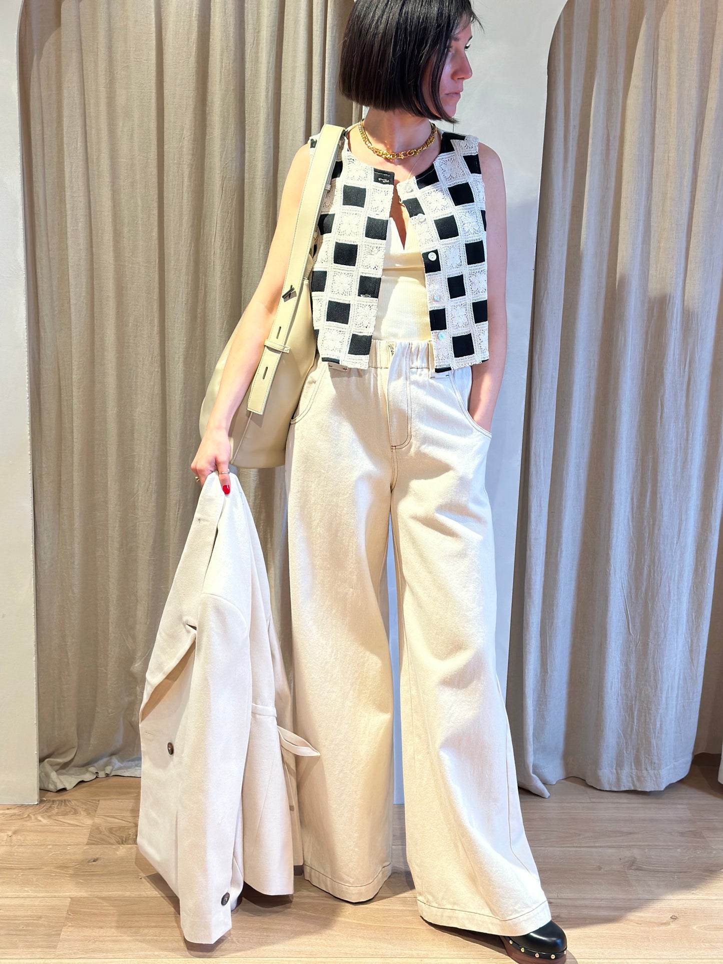 Top laissa - creme