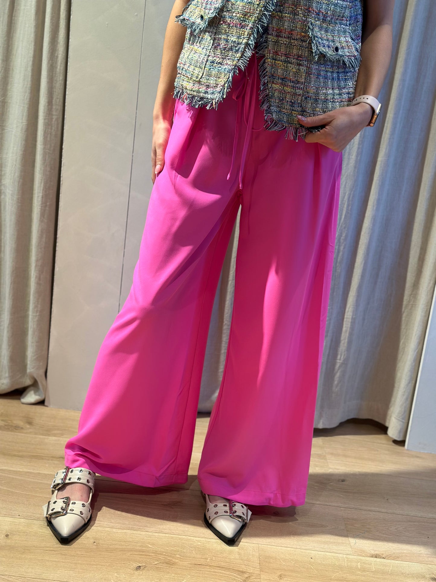 Pantalon ébène - rose