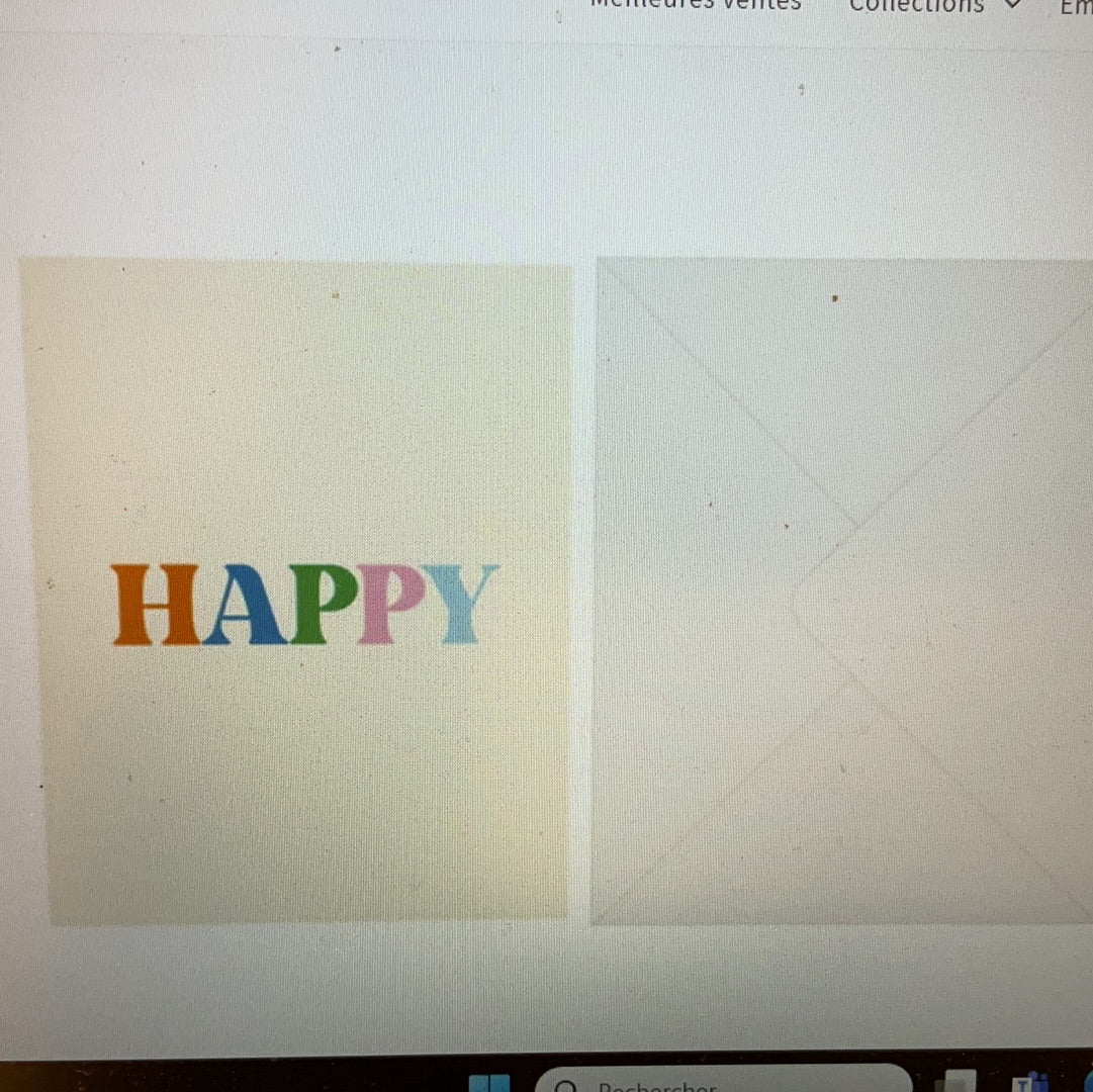 Carte de vœux « happy »