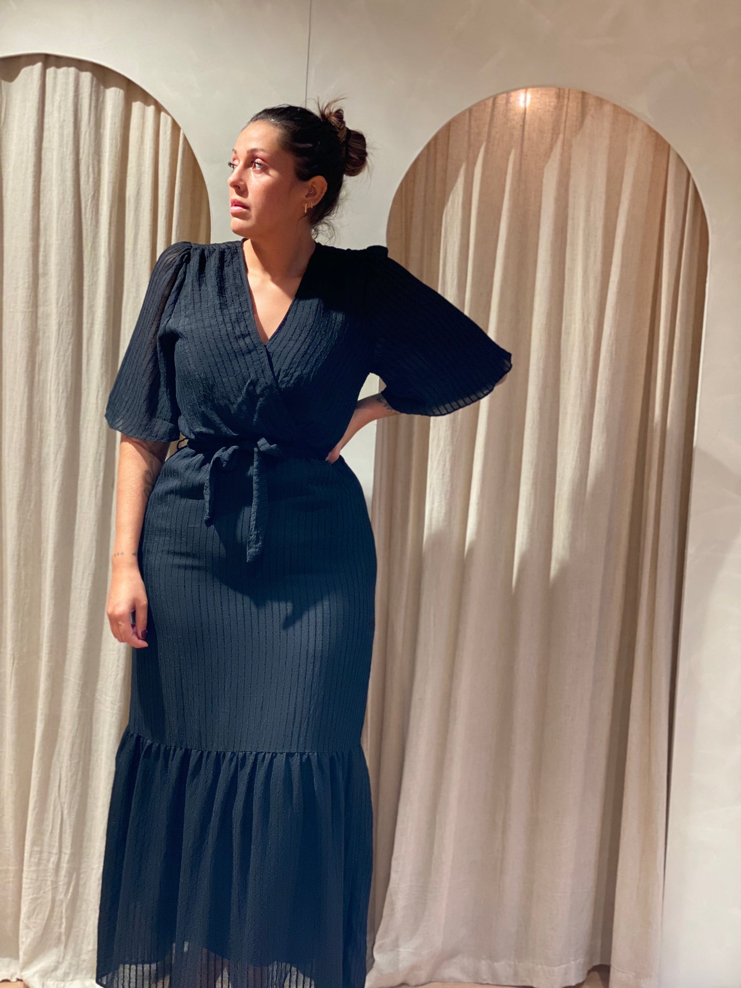 Robe perse - noir