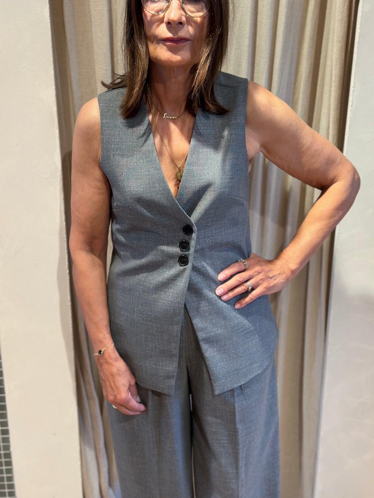 Vanessa vest - grey