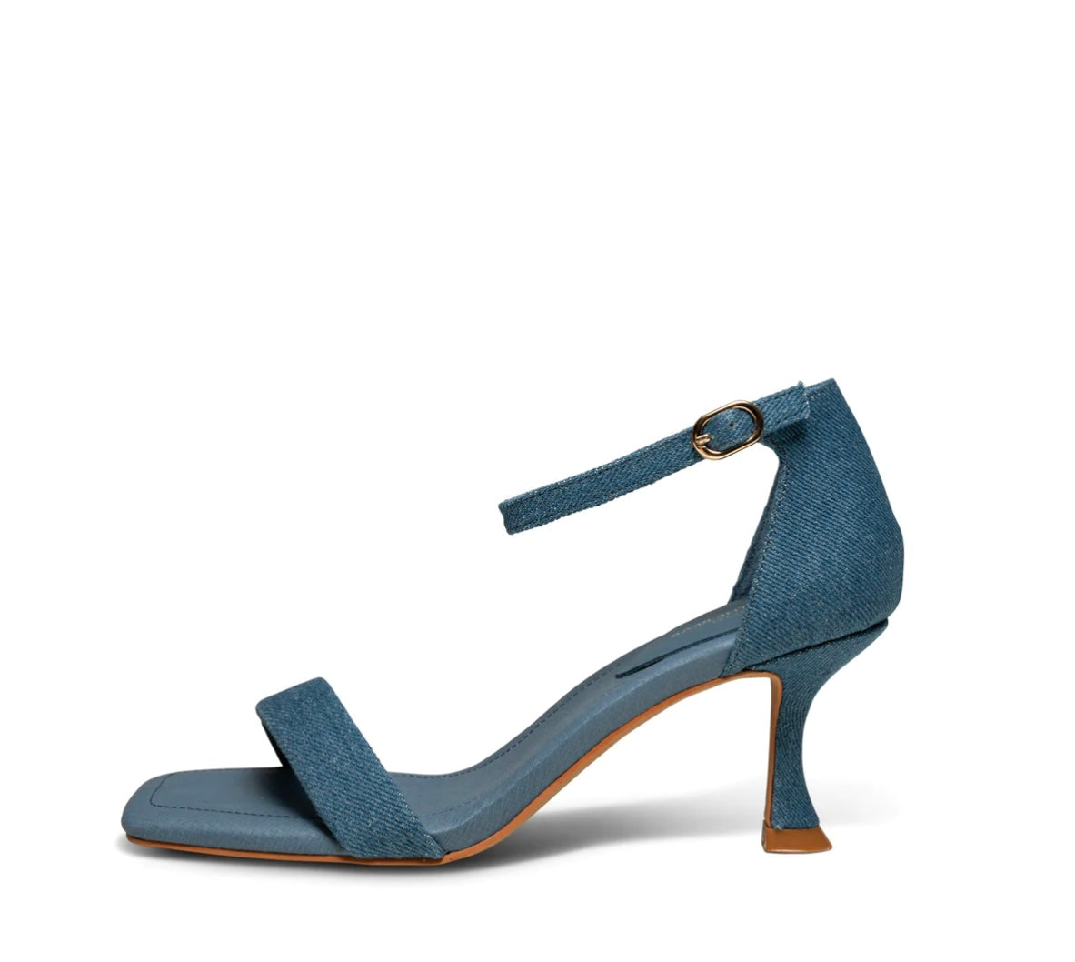 LEAH ANKLE STRAP - DENIM