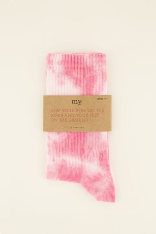 Chaussettes roses délavées