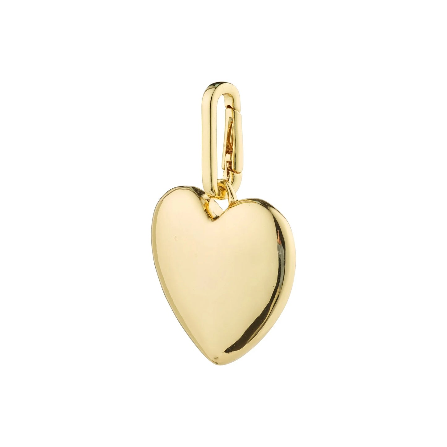 BRELOQUE PENDENTIF MAXI CŒUR RECYCLÉ - gold
