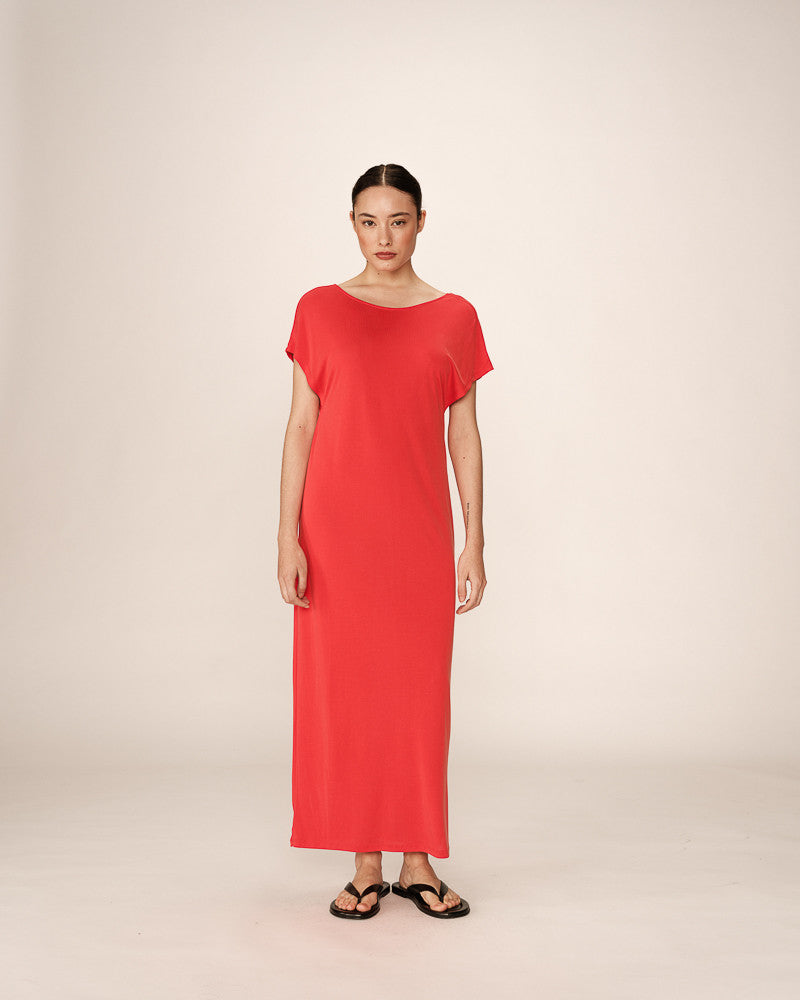 Robe peace - rouge