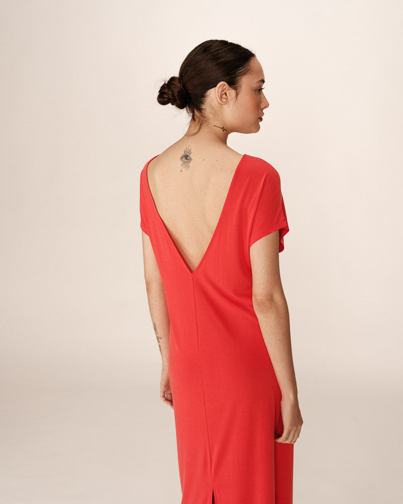 Robe peace - rouge