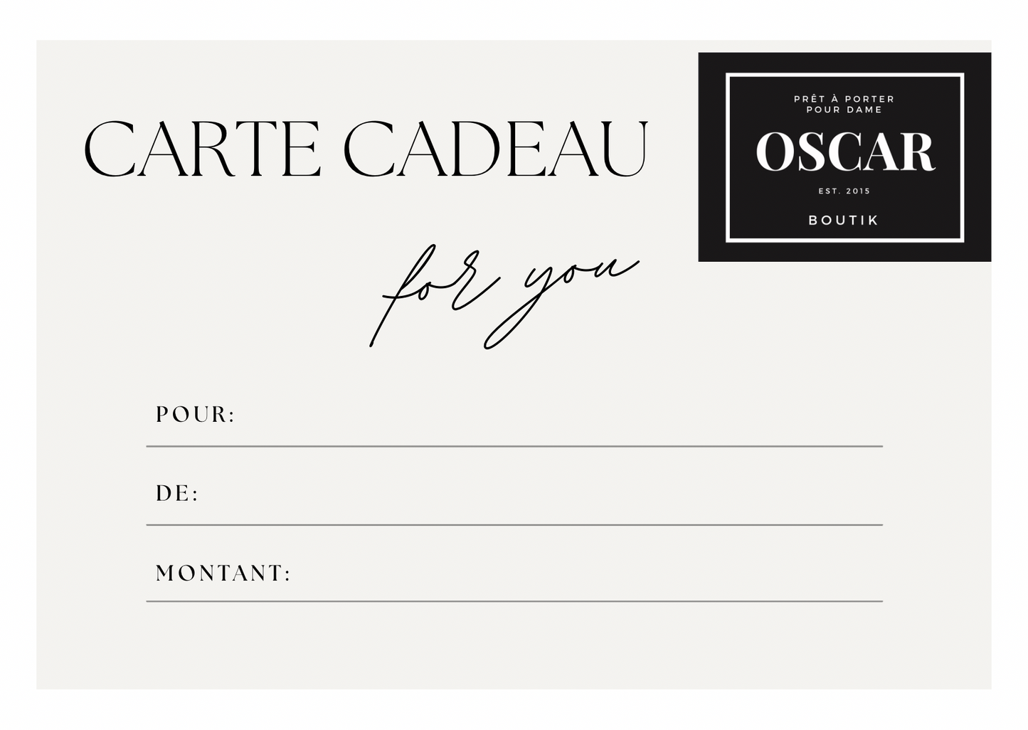 Cartes-Cadeaux